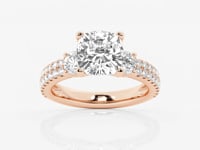 Vivienne-Three Stone Engagement Ring - Lab Grown Diamonds