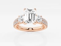Vivienne-Three Stone Engagement Ring - Lab Grown Diamonds