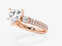 Vivienne-Three Stone Engagement Ring - Lab Grown Diamonds