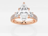 Vivienne-Three Stone Engagement Ring - Lab Grown Diamonds