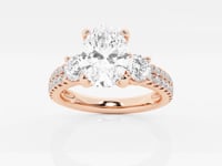 Vivienne-Three Stone Engagement Ring - Lab Grown Diamonds