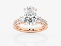 Vivienne-Three Stone Engagement Ring - Lab Grown Diamonds