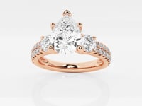Vivienne-Three Stone Engagement Ring - Lab Grown Diamonds