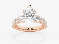 Vivienne-Three Stone Engagement Ring - Lab Grown Diamonds