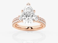 Vivienne-Three Stone Engagement Ring - Lab Grown Diamonds