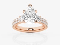 Vivienne-Three Stone Engagement Ring - Lab Grown Diamonds
