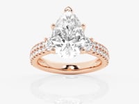 Vivienne-Three Stone Engagement Ring - Lab Grown Diamonds