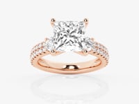 Vivienne-Three Stone Engagement Ring - Lab Grown Diamonds