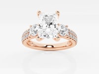 Vivienne-Three Stone Engagement Ring - Lab Grown Diamonds