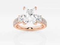 Vivienne-Three Stone Engagement Ring - Lab Grown Diamonds