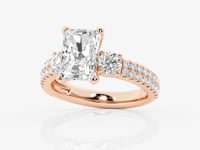 Vivienne-Three Stone Engagement Ring - Lab Grown Diamonds