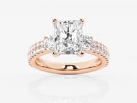 Vivienne-Three Stone Engagement Ring - Lab Grown Diamonds