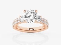 Vivienne-Three Stone Engagement Ring - Lab Grown Diamonds