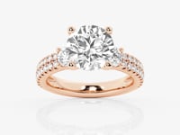 Vivienne-Three Stone Engagement Ring - Lab Grown Diamonds