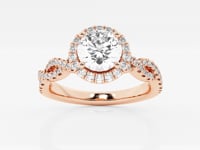 Juliette-Halo Engagement Ring - Lab Grown Diamonds