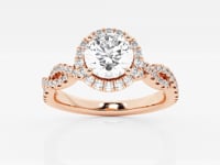 Juliette-Halo Engagement Ring - Lab Grown Diamonds
