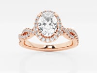 Juliette-Halo Engagement Ring - Lab Grown Diamonds