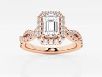 Juliette-Halo Engagement Ring - Lab Grown Diamonds