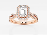 Juliette-Halo Engagement Ring - Lab Grown Diamonds