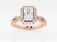 Juliette-Halo Engagement Ring - Lab Grown Diamonds
