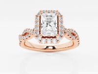 Juliette-Halo Engagement Ring - Lab Grown Diamonds