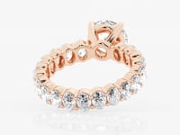 Victoria-Side Stone Engagement Ring - Lab Grown Diamonds