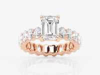 Victoria-Side Stone Engagement Ring - Lab Grown Diamonds