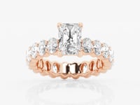 Victoria-Side Stone Engagement Ring - Lab Grown Diamonds
