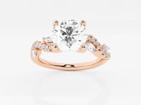 Scarlett-Side Stone Engagement Ring - Lab Grown Diamonds