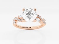 Scarlett-Side Stone Engagement Ring - Lab Grown Diamonds