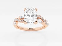 Scarlett-Side Stone Engagement Ring - Lab Grown Diamonds