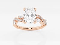 Scarlett-Side Stone Engagement Ring - Lab Grown Diamonds