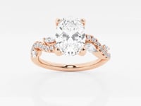 Scarlett-Side Stone Engagement Ring - Lab Grown Diamonds
