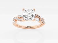 Scarlett-Side Stone Engagement Ring - Lab Grown Diamonds
