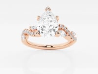 Scarlett-Side Stone Engagement Ring - Lab Grown Diamonds