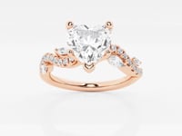 Scarlett-Side Stone Engagement Ring - Lab Grown Diamonds