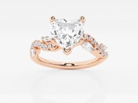Scarlett-Side Stone Engagement Ring - Lab Grown Diamonds