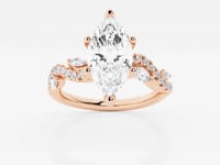 Scarlett-Side Stone Engagement Ring - Lab Grown Diamonds