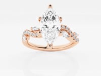 Scarlett-Side Stone Engagement Ring - Lab Grown Diamonds