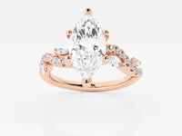 Scarlett-Side Stone Engagement Ring - Lab Grown Diamonds