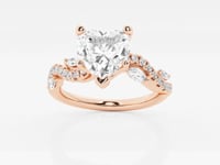 Scarlett-Side Stone Engagement Ring - Lab Grown Diamonds