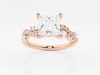 Scarlett-Side Stone Engagement Ring - Lab Grown Diamonds