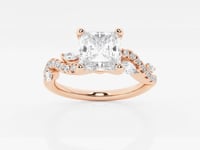Scarlett-Side Stone Engagement Ring - Lab Grown Diamonds