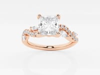 Scarlett-Side Stone Engagement Ring - Lab Grown Diamonds