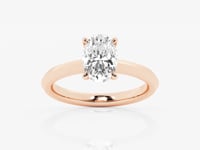 Violet-Solitaire Engagement Ring - Lab Grown Diamonds