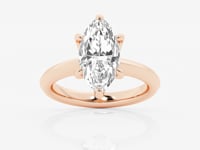 Violet-Solitaire Engagement Ring - Lab Grown Diamonds