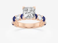 Nova-Side Stone Engagement Ring - Lab Grown Diamonds