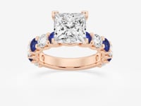 Nova-Side Stone Engagement Ring - Lab Grown Diamonds