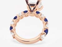 Nova-Side Stone Engagement Ring - Lab Grown Diamonds