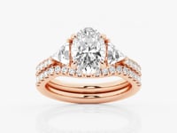 Isla-Side Stone Engagement Ring - Lab Grown Diamonds